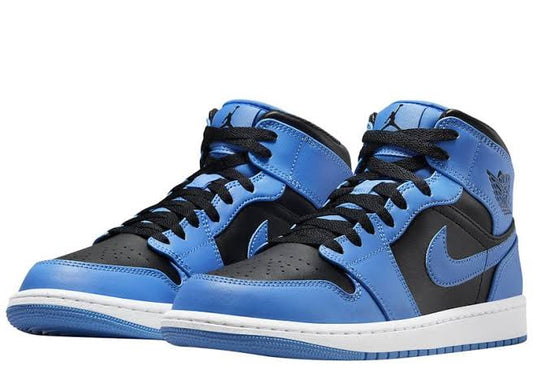 Air Jordan 1 Mid University Blue Black